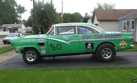56 Ford Crown Vic Gasser Drag Racing Cars Chevy Muscle Cars Drag Cars