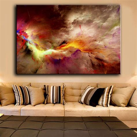 Auf farbige stoffmuster und dezentes wanddesign setzen. HDARTISAN Canvas Art Home Decor Printed Oil Painting Wall ...