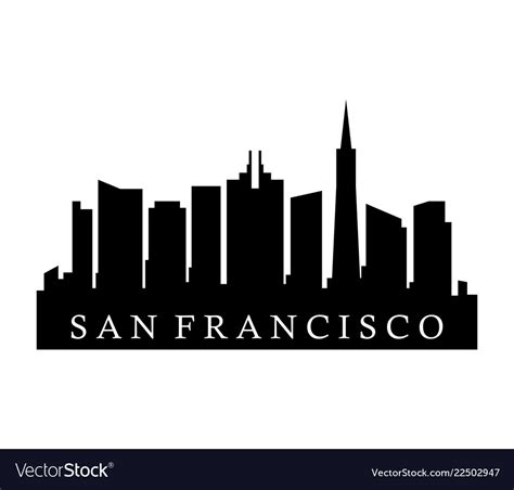 San Francisco Skyline Royalty Free Vector Image