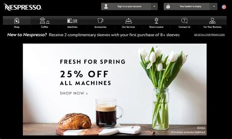 Redeem your gift with the order 10+ coffee sleeves on orders $100+ our gift to new customers ordering 10+ coffee sleeves at nespresso.com. 15% Off Nespresso Coupon Code | Nespresso 2018 Promo Codes ...
