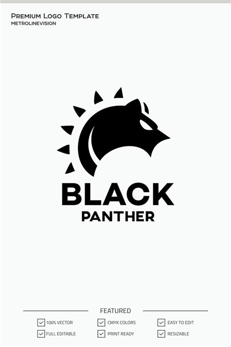 Black Panther Logo Template 70938 Panther Logo Logo Templates