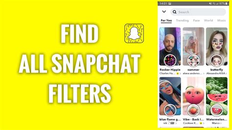 How To Find All Snapchat Filters Youtube
