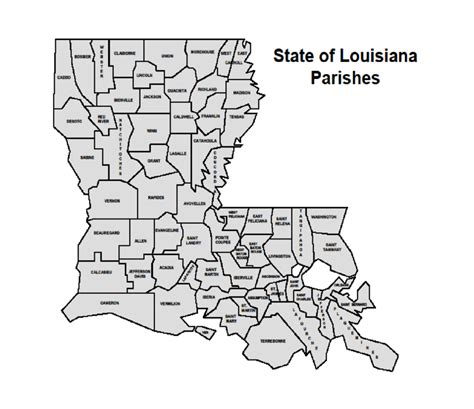 Map Of Louisiana Parishes Download Scientific Diagram