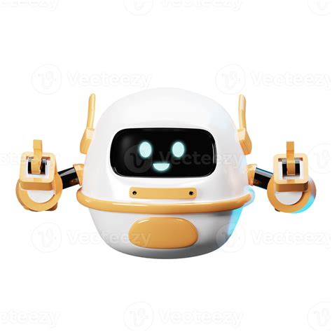 3d Robot Mascot Happy 12995860 Png