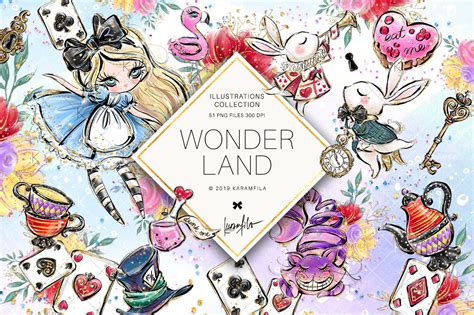 Alice In Wonderland Clipart On Behance