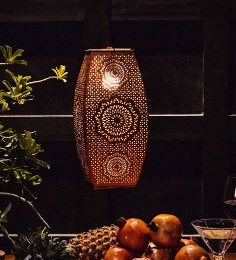 Buy Noor Copper Iron Single Hanging Light By Logam Online Globe