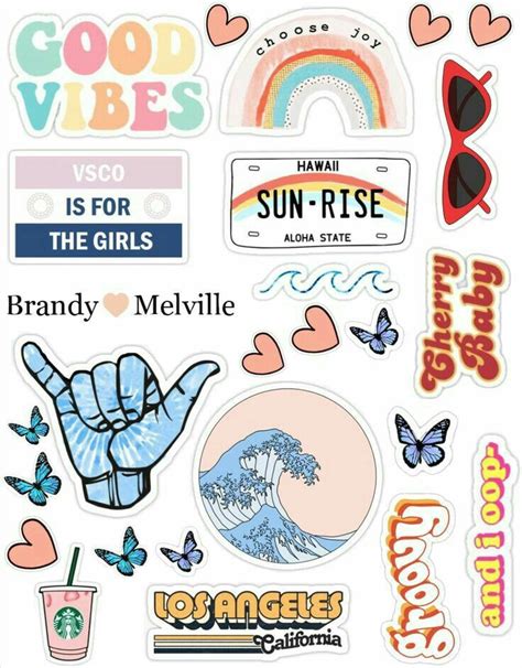 Pin By Kaelin 🤙🏼🦋 On Aesthetic Stickers With Images Print Stickers