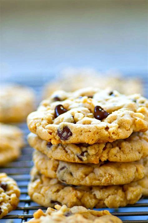 Peanut Butter Rice Krispie Chocolate Chip Cookies