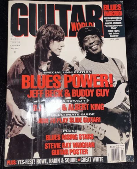 Vintage Music Magazine Guitar World July Jeff Beck Buddy Guy B B King Picclick