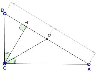 The ratio of a pythagorean triple holds true even when the sides are multiplied by another number. Symmedian in a Right Triangle