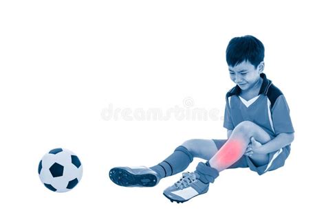 Boy Injured Leg Soccer Ball Stock Photos Free And Royalty Free Stock