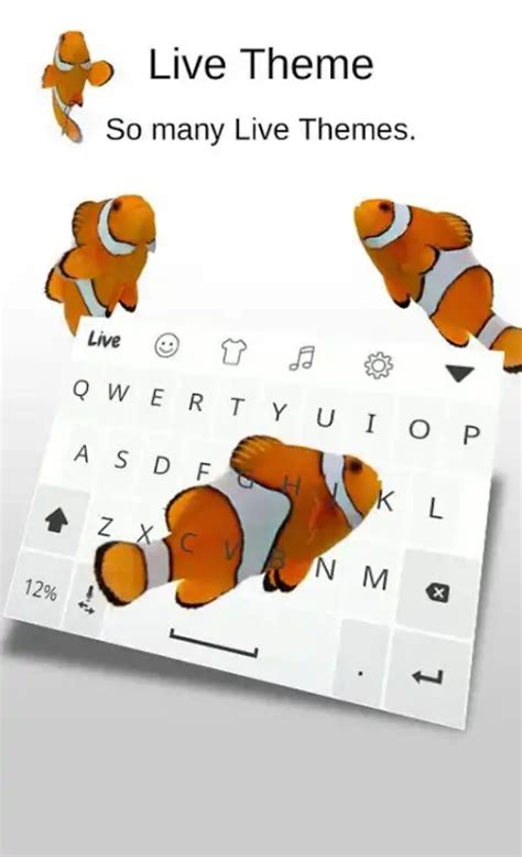 Live Keyboard Fish Theme On Android