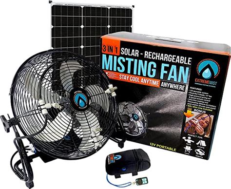 Extrememist 14 Misting Fan 5200 Mah Battery 3 Mister Nozzles 20w