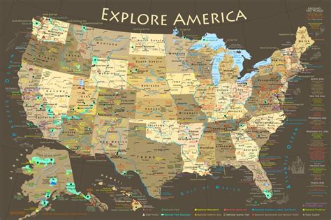 Inspirasi Istimewa National Parks Map In Usa