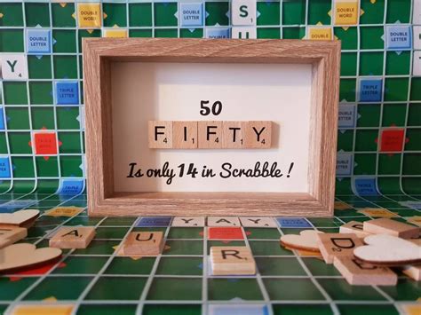 Our 50th birthday gift ideas ensure you find perfect gifts for him and her. 50th Fifty Fiftieth Scrabble Birthday Gift 50th Birthday ...