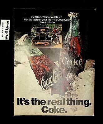 Coke Coca Cola It S The Real Thing Vintage Print Ad Ebay
