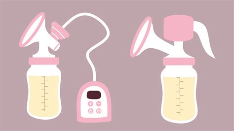 Electric And Manual Breast Pump Illustration 11197969 Vector Art At Vecteezy
