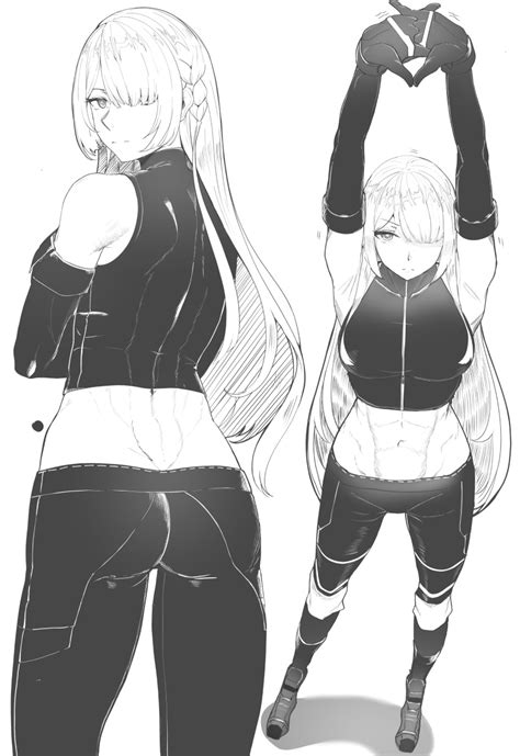 Rule 34 Abs Absurdres Ak 15 Girls Frontline Armpits Arms Up Ass