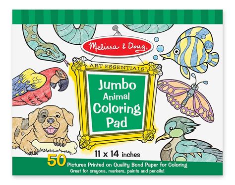 (1) sold by edealszone llc. Melissa and Doug Jumbo Coloring Pad - Animals | Therapy In ...