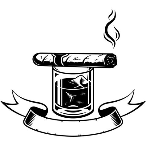 Cigar Logo Smoking Tobacco Smoke Blunt Ash Ashes Bar Etsy