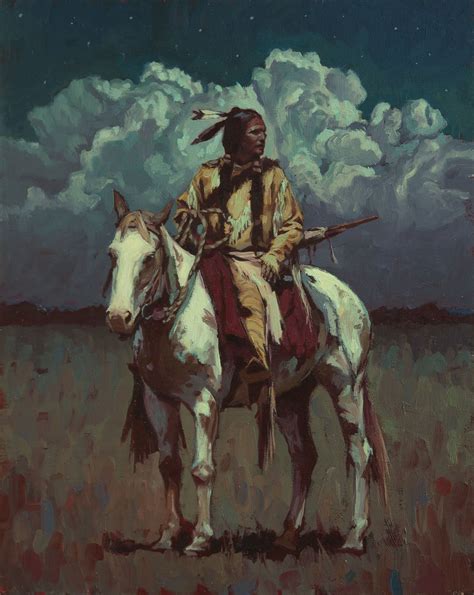 Cheyenne Warrior Western Art Paintings Native American Artwork