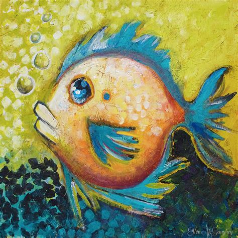 Buddy Fish Painting By Ellen Mcgaughey Fine Art America