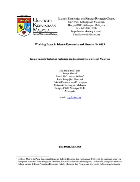 We are a sharing community. (PDF) Kesan Rasuah Terhadap Pertumbuhan Ekonomi: Kajian ...