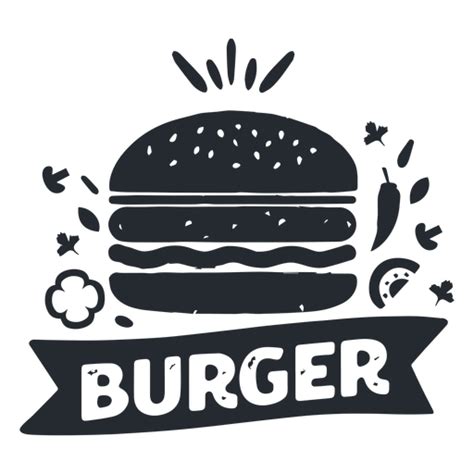 Get the latest hamburger logo designs. Burger food logo logotype silhouette - Transparent PNG ...