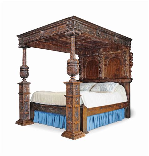 An Elizabethan Revival Oak Four Poster Bed Circa 1920 Christies