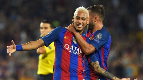 nejˈmaʁ dɐ ˈsiwvɐ ˈsɐ̃tus ˈʒũɲoʁ; Neymar to extend Barcelona contract until 2021 | Football News | Sky Sports