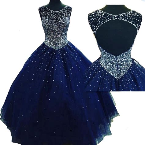 Weierxi Womens Royal Blue Quinceanera Dresses Sweet 16 Dresses Ball
