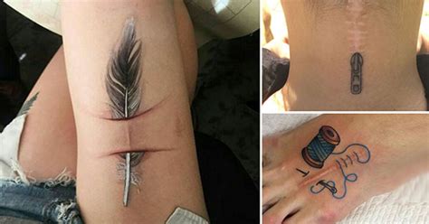 24 Amazing Tattoos Turn Scars Works Art Featured