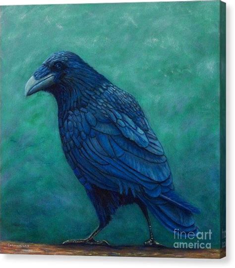 Raven Canvas Print The Ancient One By Brian Commerford The Ancient