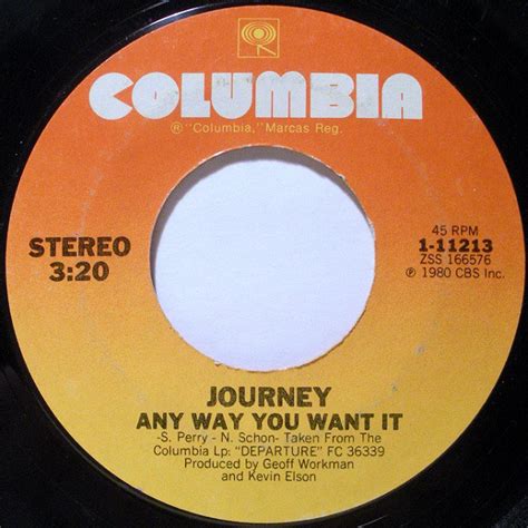 Journey Any Way You Want It 1980 Terre Haute Pressing Vinyl Discogs