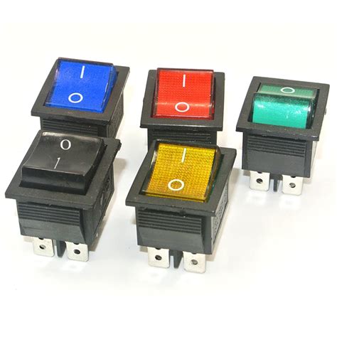 Pcs Kcd Rocker Switch On Off Position Pins Electrical Equipment