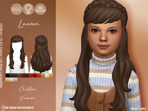 30 Best Maxis Match Kid Girls Hair Cc For The Sims 4 2022 Update