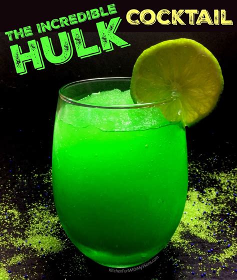 THIS INCREDIBLE HULK Cocktail Recipe With Rum Limeade And Sour Apple