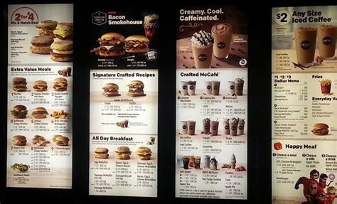It used to be breakfast served between 6 and 10:30 am, but many locations, while open 24 hours will close the dining area at 11pm and become drive thru only from 11 pm to 5 am. drive-thru menu at McDonald's - Picture of McDonald's ...