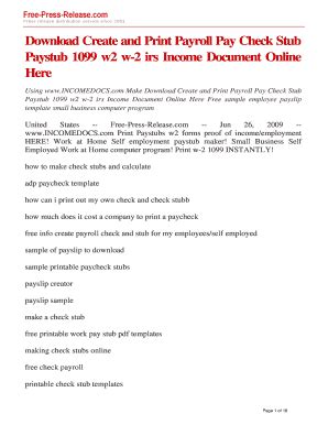 Choose from a variety of payroll stub template options. Payslip Generator - Fill Online, Printable, Fillable ...