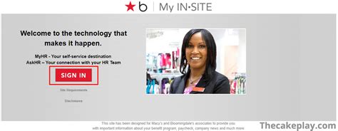 Macys Insite My Insite Macys Employee Connection Sign In My Star