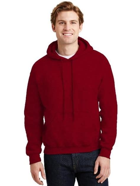 gildan gildan 18500 heavy blend hooded sweatshirt jacket antique cherry red 2xl walmart