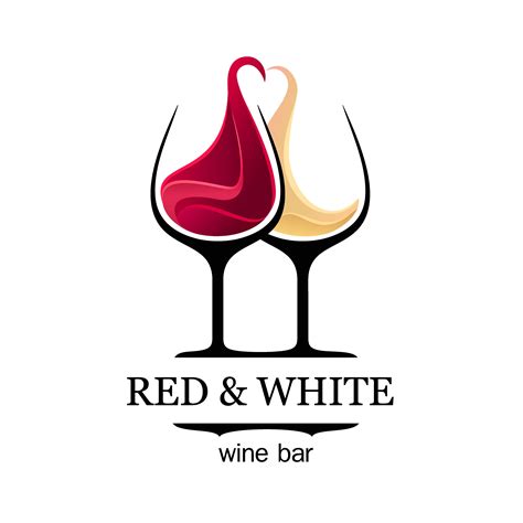 Red And White Wine Bar Logo