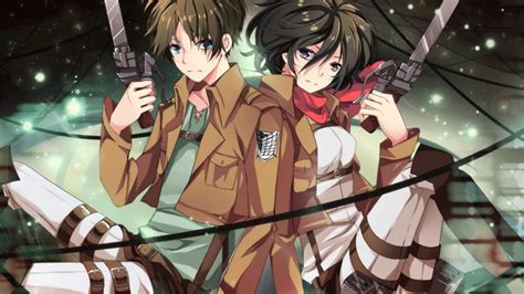Check spelling or type a new query. Eren Yeager And Mikasa Ackerman Wallpapers - Wallpaper Cave