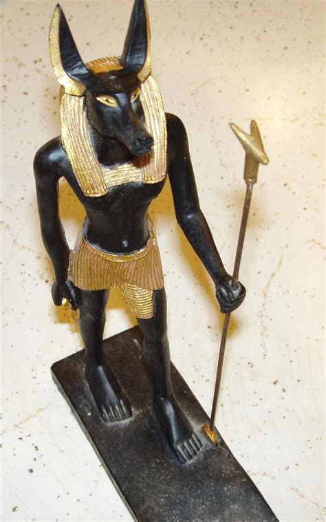 A Rare Statue Of The God Anubis The God Jakal A Unique Statue Made By