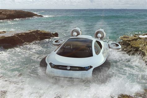 In 1934, ferdinand porsche was commissioned to build a small, inexpensive car at the request of adolph hitler. Volkswagen Aqua Concept hovercraft by Zhang Yuhan - Photos ...