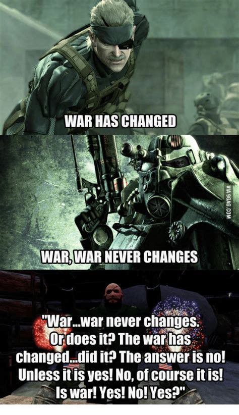 War Never Changes Memes