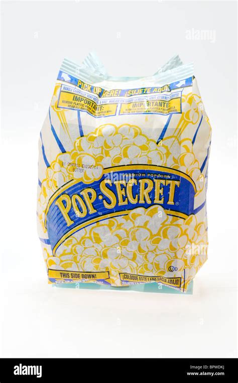 A Freshly Popped Unopened Bag Of Pop Secret Microwave Popcorn On Stock