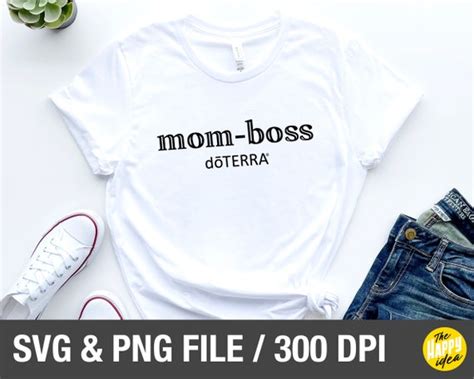 Doterra Svg Png Mom Boss Essential Oils Empowered Etsy