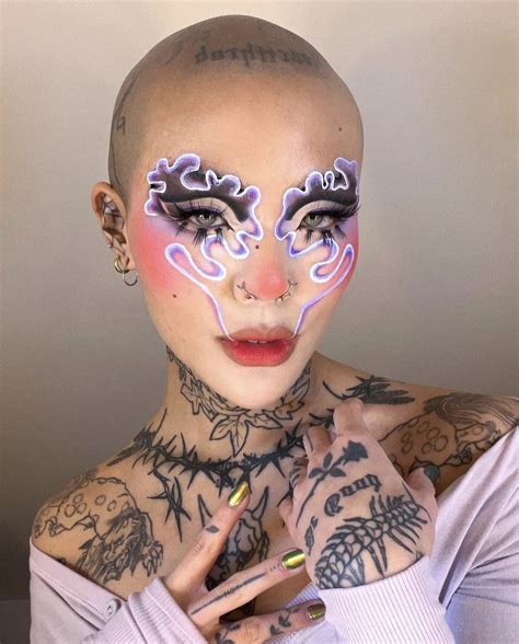 Upload Blog Via Meicrosoft On Instagram Punk Makeup Dope Makeup Edgy Makeup Crazy Makeup