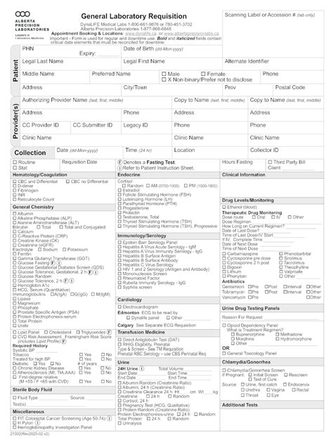 General Laboratory Requisition Fill Out And Sign Online Dochub